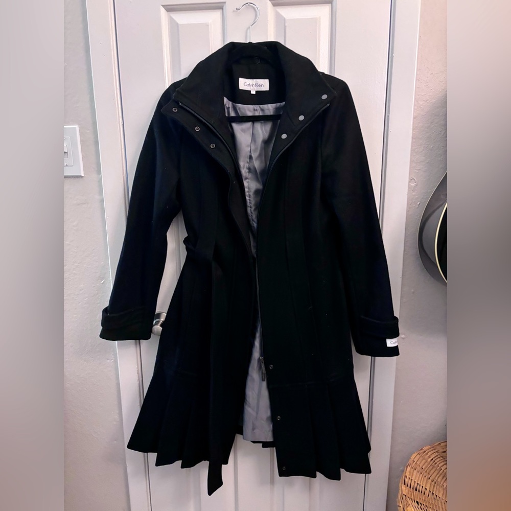 Calvin Klein Black Coat | Size 4